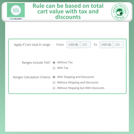 Advance Free Shipping For Prestashop