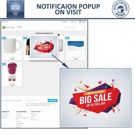 Popup Promo & Notification Box