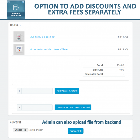 Ask for a quote module for prestashop