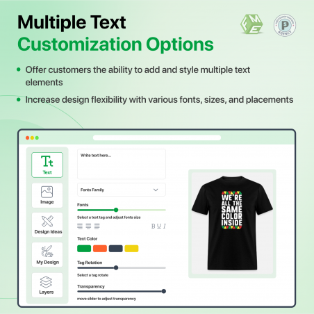 Image Customization option by Custom Product Design