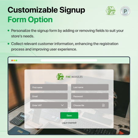 Option to Add Custom Fields to Registration Form