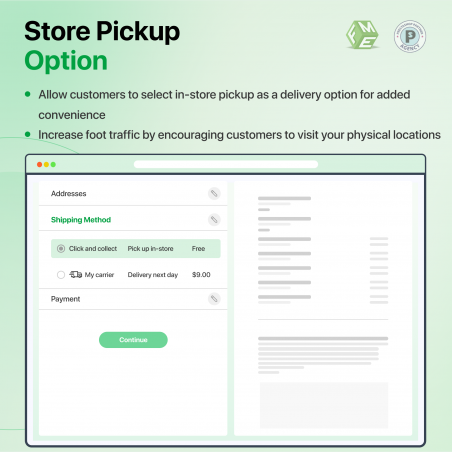 Prestashop Store Pickup Option