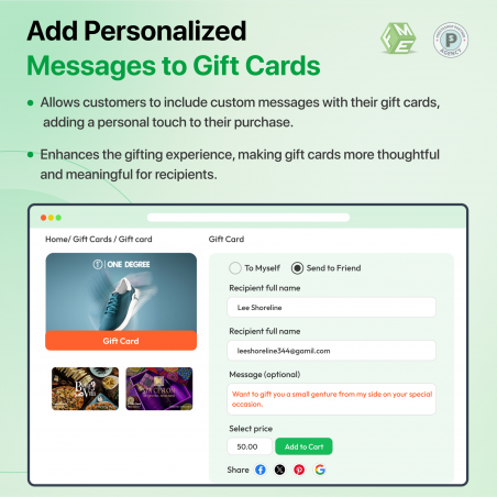 Prestashop Gift Card Module Messages