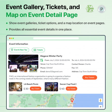 Prestashop Events Manager Module Details