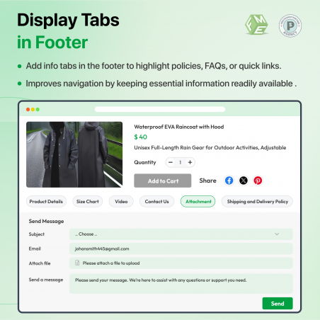 Prestashop Products Tabs Module Footer Tabs