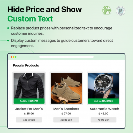 Prestashop Call for Price Module Homepage