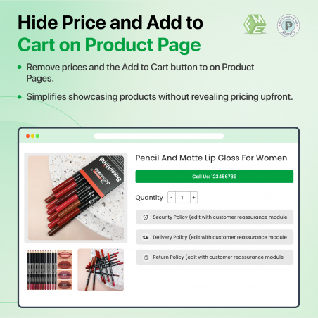 Prestashop Call for Price Module Product Page