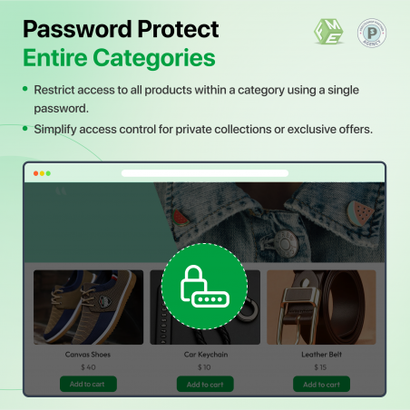 Prestashop Password Protect Specific Categories