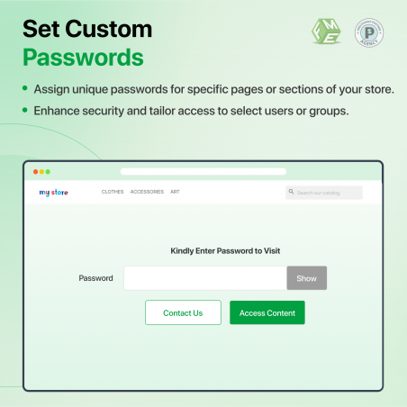 Prestashop Password Protect Product Pages