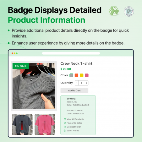 Badge Information in Prestashop MultiVendor Marketplace