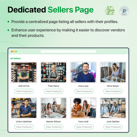 Sellers Page Prestashop MultiVendor Marketplace