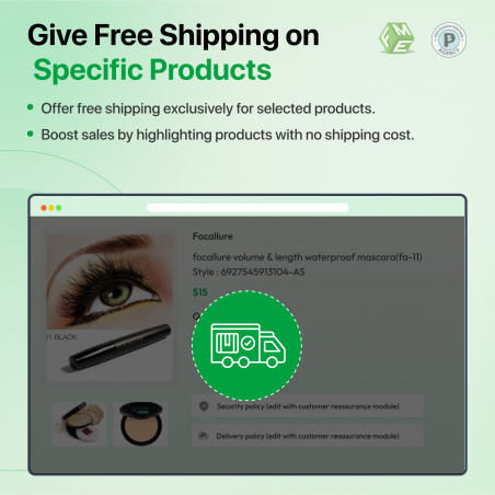 PrestaShop Free Shipping for Specific Products