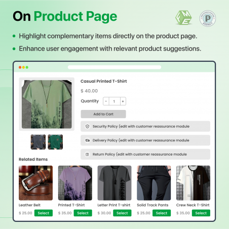 Prestashop Related Products Module Product Page