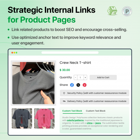 Prestashop SEO Internal Linking for Product Pages