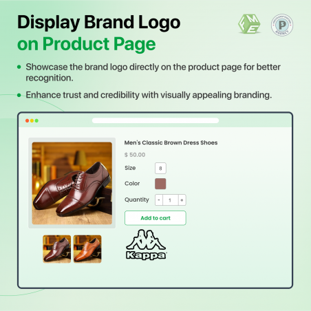 PrestaShop Brand Slider Logo on Product Page