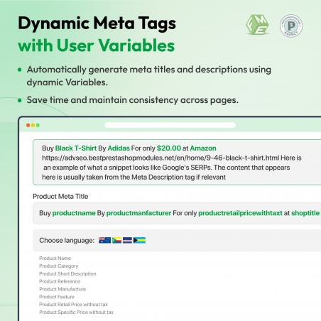 Variables To Generate Meta Tags