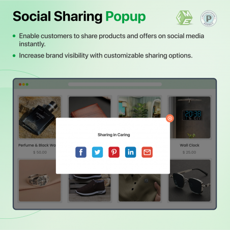 Prestashop Social Sharing Popup